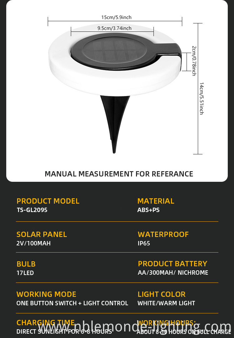 Solar Garden patio Light